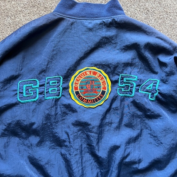 Vintage 70s 80s Gap Nylon Bomber Jacket Navy Men Size Small Talon Zipper Retro - Picture 7 of 15